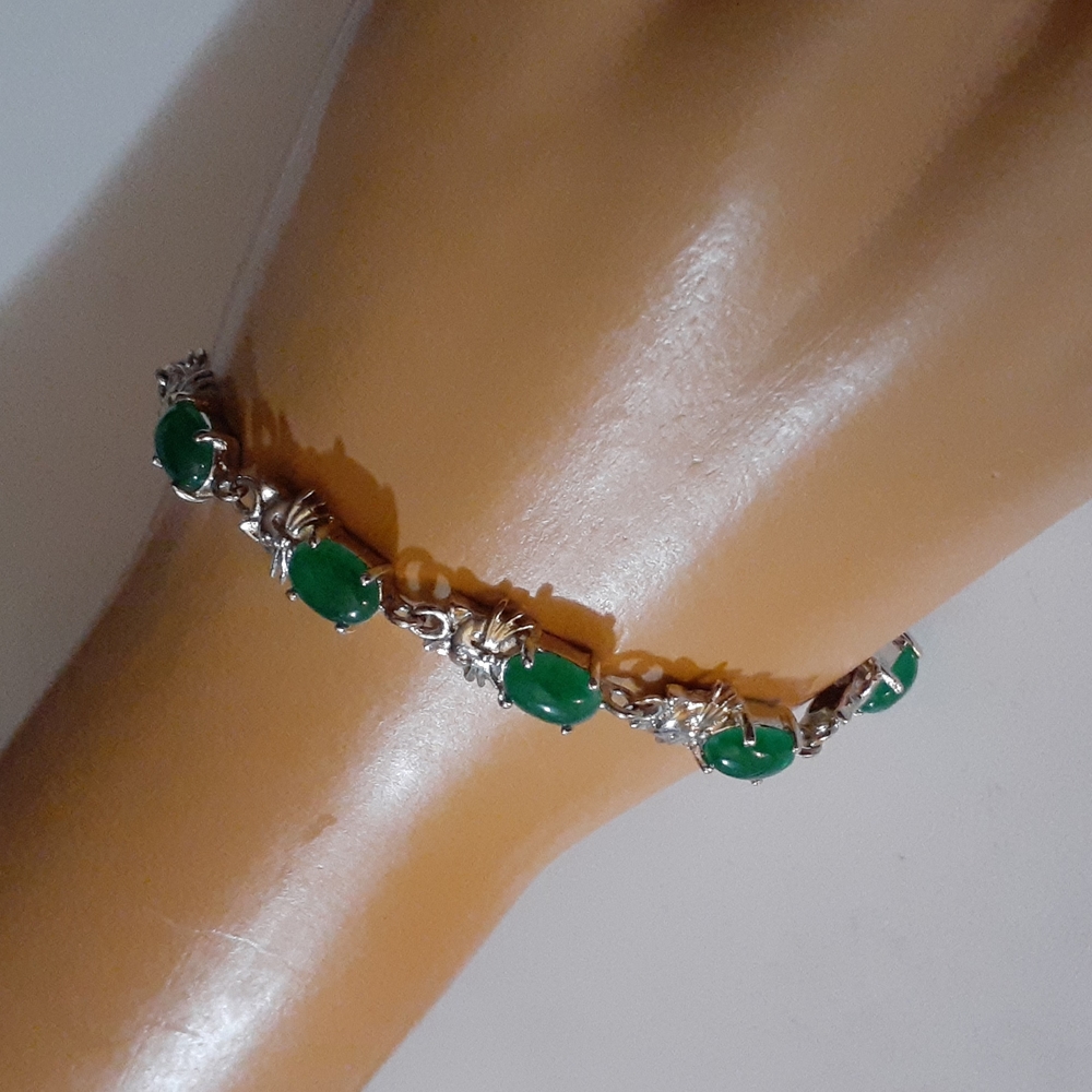 VTG Saint Patties Day 18kt GP Kitty Bracelet - Picture 4 of 8